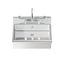 BRAZOS 65 HANDSINK WITH DECK FAUCET  WITH WRISTBLADE HANDLES
