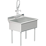 UTILITY SINK 36 X 24 W / PULL DOWN SPRAYER FAUCET